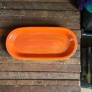 Vintage Red Fiestaware Utility Tray
